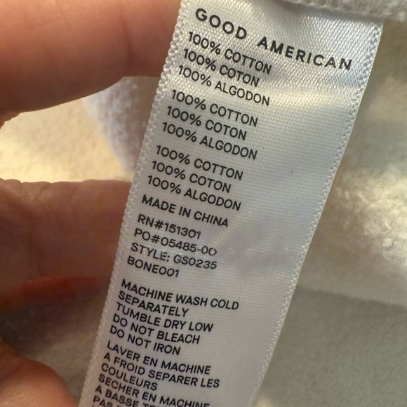 Good American Bone Neutral Fleece Shirt Jacket Shacket Size 3/4 US L/XL NEW - Picture 12 of 14